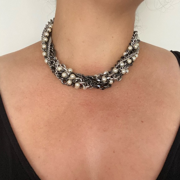 [ Sold ] Statement Necklace / Choker - Picture 2 of 2